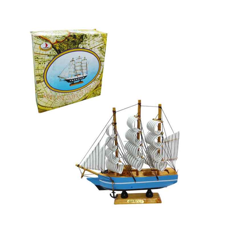 Διακοσμητικό ξύλινο καράβι Greece - Decorative wooden boat Greece